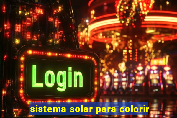 sistema solar para colorir